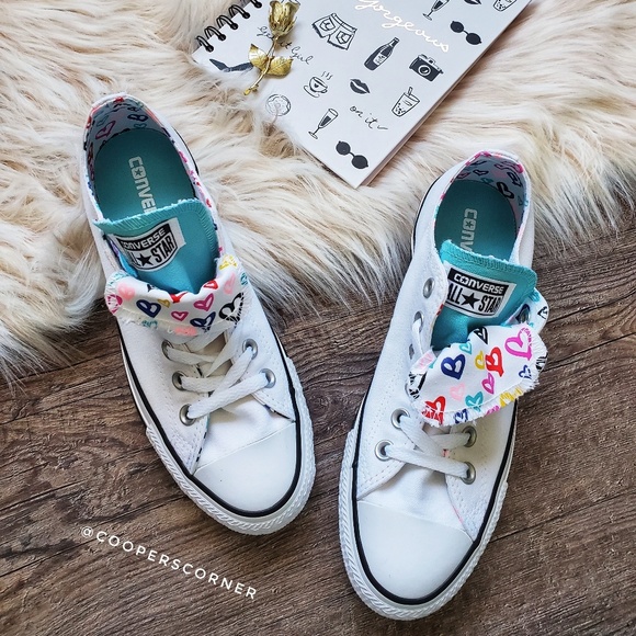 Converse Shoes - NEW💖❤Converse Chuck Taylor Double Tounge Ox Heart